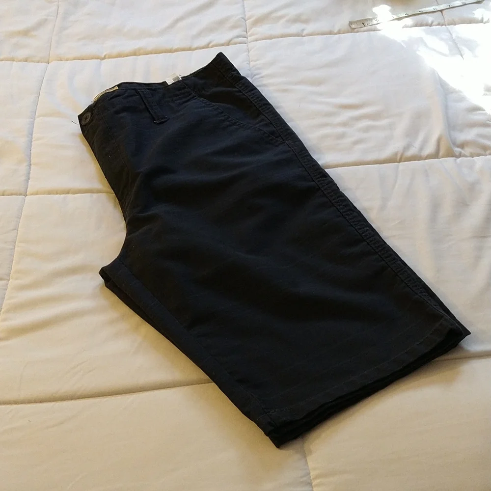 Size 34 men's classic flat front dark blue stripe short - Picture 14 of 15